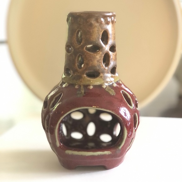 Handmade ceramic chiminea